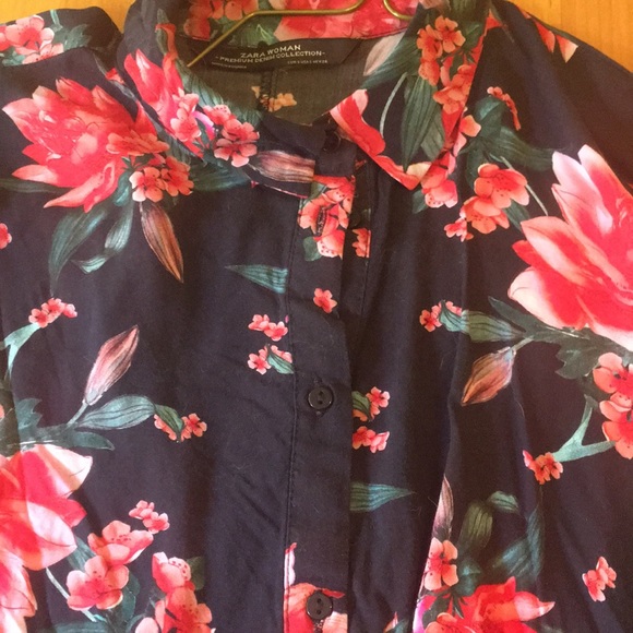 Zara floral tunic dress size s - Picture 2 of 5